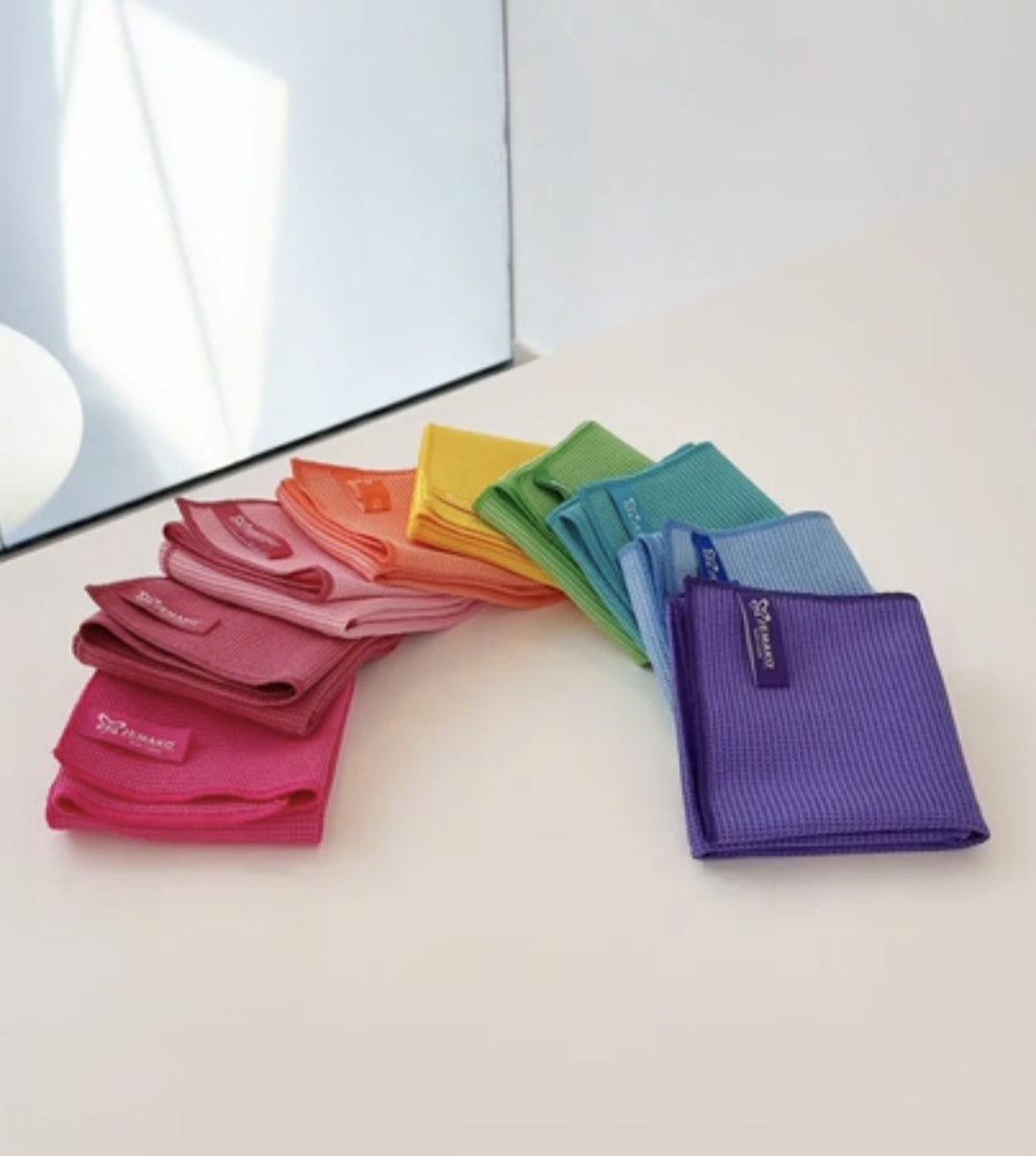 Reinigung mit Mikrofasertüchern